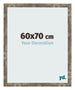 Bilderrahmen 60x70cm Blau Gold Meliert MDF Bologna Vorne Messe | Yourdecoration.at