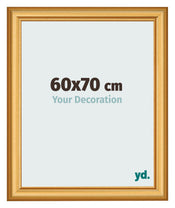 Bilderrahmen 60x70cm Gold Matt MDF Lazio Vorne Messe | Yourdecoration.at