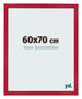 Bilderrahmen 60x70cm Rot MDF Bologna Vorne Messe | Yourdecoration.at