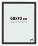 Bilderrahmen 60x70cm Schwarz Gemasert MDF Bologna Vorne Messe | Yourdecoration.at