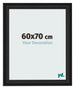 Bilderrahmen 60x70cm Schwarz Gemasert MDF Lazio Vorne Messe | Yourdecoration.at