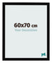Bilderrahmen 60x70cm Schwarz Hochglanz MDF Bologna Vorne Messe | Yourdecoration.at