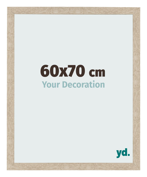 Bilderrahmen 60x70cm Sonoma Eiche MDF Bologna Vorne Messe | Yourdecoration.at