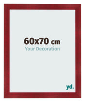 Bilderrahmen 60x70cm Weinrot Gewischt MDF Pisa Vorne Messe | Yourdecoration.at
