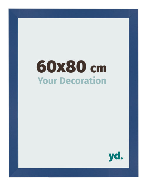 Bilderrahmen 60x80 cm Dunkelblau MDF Bologna Vorne Messe | Yourdecoration.at