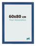 Bilderrahmen 60x80 cm Dunkelblau MDF Bologna Vorne Messe | Yourdecoration.at