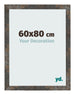 Bilderrahmen 60x80 cm Oxidiertes Metall MDF Bologna Vorne Messe | Yourdecoration.at