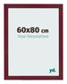 Bilderrahmen 60x80 cm Weinrot Gewischt MDF Bologna Vorne Messe | Yourdecoration.at