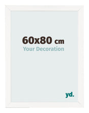 Bilderrahmen 60x80 cm Weiss Hochglanz MDF Bologna Vorne Messe | Yourdecoration.at