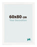 Bilderrahmen 60x80 cm Weiss Hochglanz MDF Bologna Vorne Messe | Yourdecoration.at