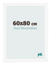 Bilderrahmen 60x80 cm Weiss Matt MDF Bologna Vorne Messe | Yourdecoration.at