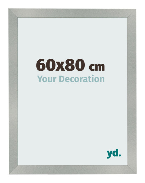Bilderrahmen 60x80cm Aluminium Gebürstet MDF Bologna Vorne Messe | Yourdecoration.at