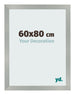 Bilderrahmen 60x80cm Aluminium Gebürstet MDF Bologna Vorne Messe | Yourdecoration.at