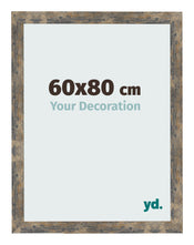 Bilderrahmen 60x80cm Blau Gold Meliert MDF Bologna Vorne Messe | Yourdecoration.at