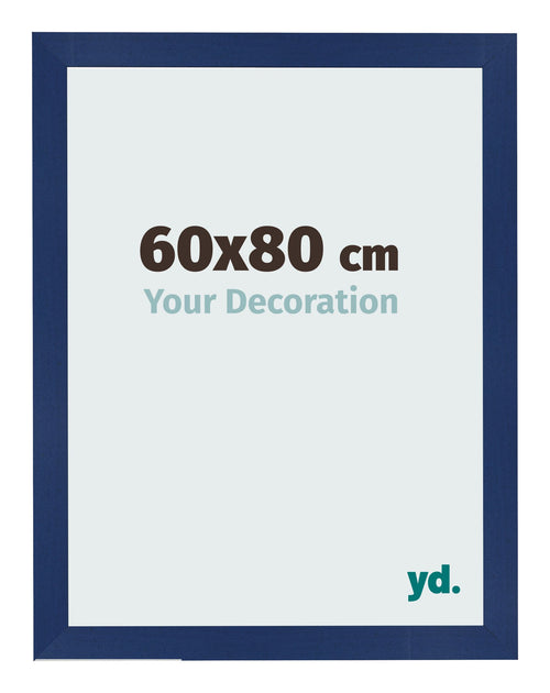 Bilderrahmen 60x80cm Dunkelblau Gewischt MDF Bologna Vorne Messe | Yourdecoration.at