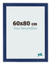 Bilderrahmen 60x80cm Dunkelblau Gewischt MDF Bologna Vorne Messe | Yourdecoration.at