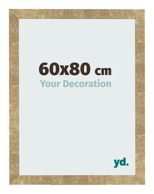 Bilderrahmen 60x80cm Gold Antik MDF Bologna Vorne Messe | Yourdecoration.at