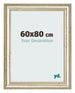 Bilderrahmen 60x80cm Metallglanz MDF Lazio Vorne Messe | Yourdecoration.at
