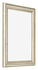 Bilderrahmen 60x80cm Metallglanz MDF Lazio Vorne Schrag | Yourdecoration.at