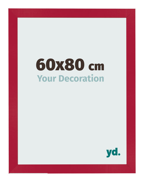 Bilderrahmen 60x80cm Rot MDF Bologna Vorne Messe | Yourdecoration.at
