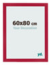 Bilderrahmen 60x80cm Rot MDF Bologna Vorne Messe | Yourdecoration.at