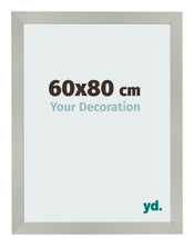 Bilderrahmen 60x80cm Silber Matt MDF Bologna Vorne Messe | Yourdecoration.at
