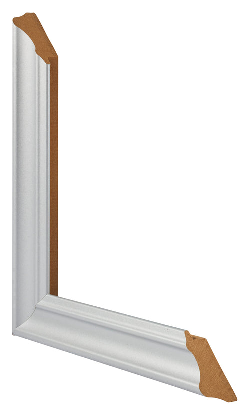 Bilderrahmen 60x80cm Silber Matt MDF Lazio Detail Querschnitte | Yourdecoration.at