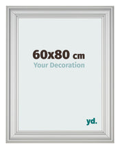 Bilderrahmen 60x80cm Silber Matt MDF Lazio Vorne Messe | Yourdecoration.at