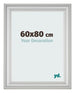 Bilderrahmen 60x80cm Silber Matt MDF Lazio Vorne Messe | Yourdecoration.at