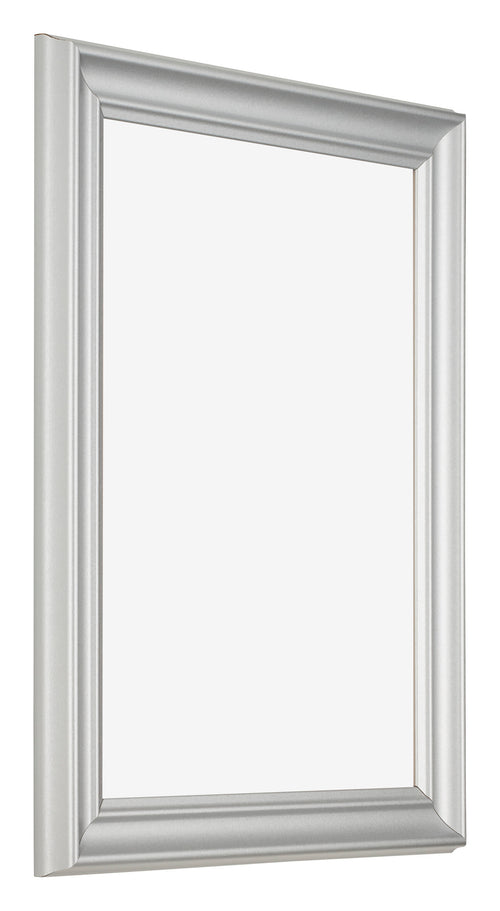 Bilderrahmen 60x80cm Silber Matt MDF Lazio Vorne Schrag | Yourdecoration.at