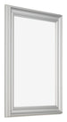 Bilderrahmen 60x80cm Silber Matt MDF Lazio Vorne Schrag | Yourdecoration.at
