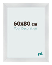 Bilderrahmen 60x80cm Silber Schwarz Gewischt MDF Pisa Vorne Messe | Yourdecoration.at