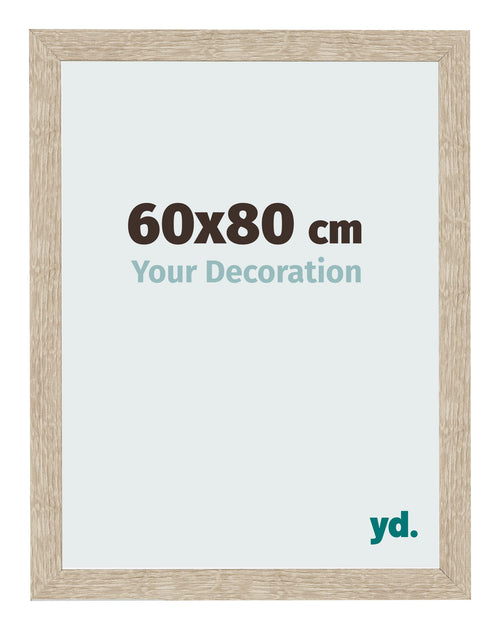 Bilderrahmen 60x80cm Sonoma Eiche MDF Bologna Vorne Messe | Yourdecoration.at