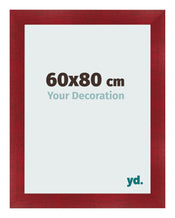 Bilderrahmen 60x80cm Weinrot Gewischt MDF Pisa Vorne Messe | Yourdecoration.at