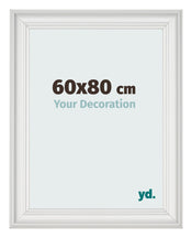Bilderrahmen 60x80cm Weiss Gewischt MDF Lazio Vorne Messe | Yourdecoration.at