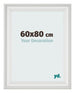 Bilderrahmen 60x80cm Weiss Gewischt MDF Lazio Vorne Messe | Yourdecoration.at