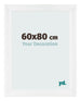 Bilderrahmen 60x80cm Weiß Vintage MDF Pisa Vorne Messe | Yourdecoration.at