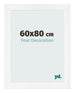Bilderrahmen 60x80cm Weiß Vintage MDF Pisa Vorne Messe | Yourdecoration.at