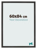 Bilderrahmen 60x84 cm Schwarz Matt MDF Bologna Vorne Messe | Yourdecoration.at