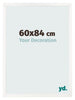 Bilderrahmen 60x84 cm Weiss Hochglanz MDF Bologna Vorne Messe | Yourdecoration.at