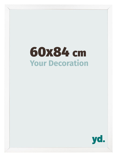 Bilderrahmen 60x84 cm Weiss Matt MDF Bologna Vorne Messe | Yourdecoration.at