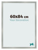 Bilderrahmen 60x84cm Aluminium Gebürstet MDF Bologna Vorne Messe | Yourdecoration.at