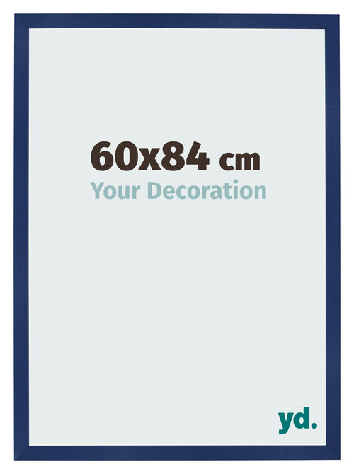 Bilderrahmen 60x84cm Dunkelblau Gewischt MDF Bologna Vorne Messe | Yourdecoration.at