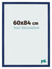 Bilderrahmen 60x84cm Dunkelblau Gewischt MDF Bologna Vorne Messe | Yourdecoration.at