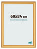 Bilderrahmen 60x84cm Gold Matt MDF Lazio Vorne Messe | Yourdecoration.at