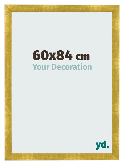 Bilderrahmen 60x84cm Gold Vintage MDF Pisa Vorne Messe | Yourdecoration.at