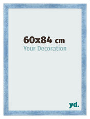 Bilderrahmen 60x84cm Hellblau Gewischt MDF Pisa Vorne Messe | Yourdecoration.at