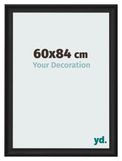 Bilderrahmen 60x84cm Schwarz Gemasert MDF Lazio Vorne Messe | Yourdecoration.at