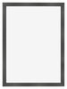 Bilderrahmen 60x84cm Schwarz Silber Poliert MDF Pisa Vorne | Yourdecoration.at