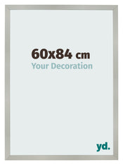 Bilderrahmen 60x84cm Silber Matt MDF Bologna Vorne Messe | Yourdecoration.at